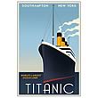 Titanic Retro Travel Poster Paper Giclee Print